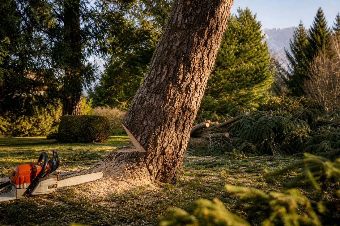 Exemple : abattage sécurisé d'un arbre
